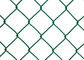 Maille enduite en plastique de barrière de maillon de chaîne/clôture résistante de maillon de chaîne